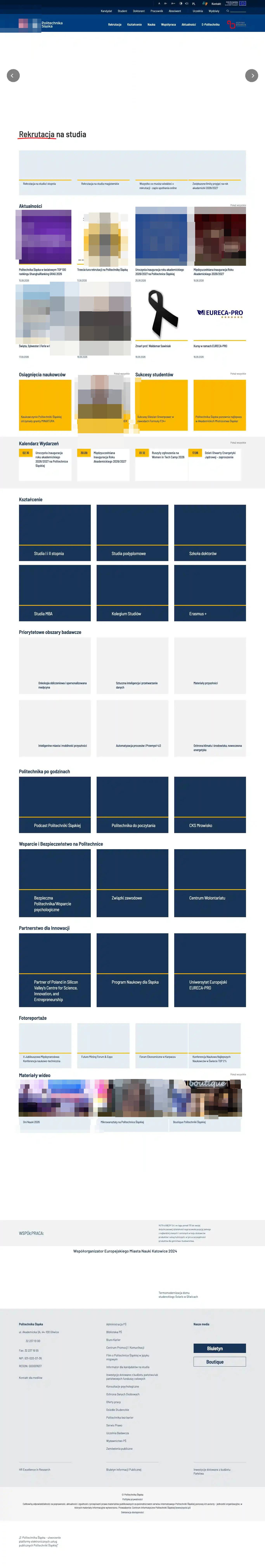 Tuition fee page — Silesian University of Technology