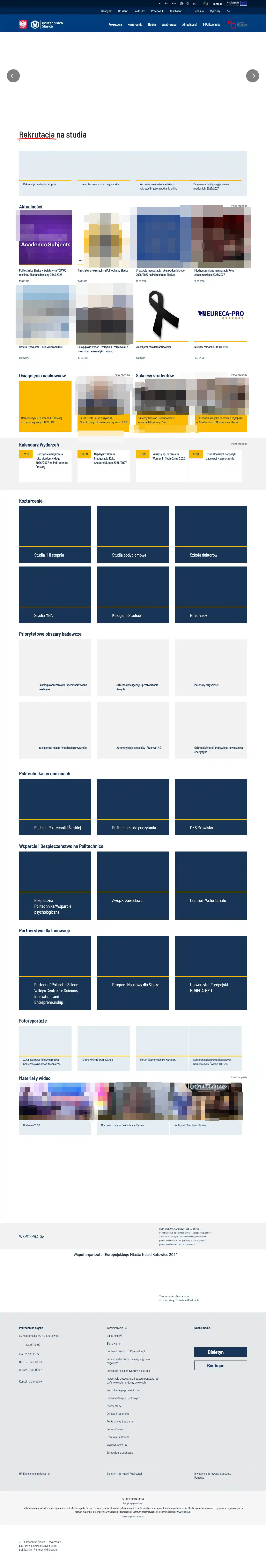Tuition fee page — Silesian University of Technology