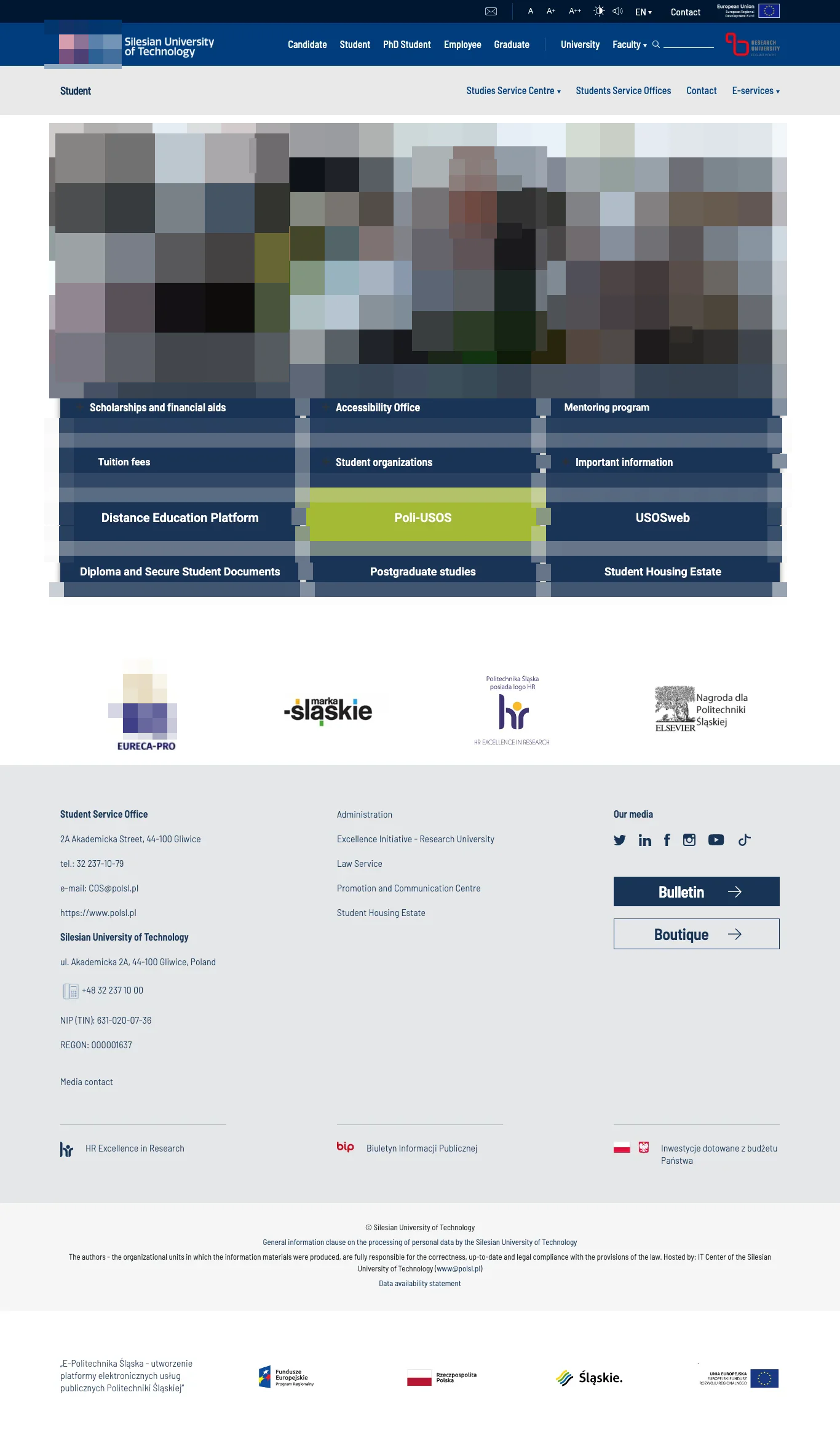 Tuition fee page — Silesian University of Technology