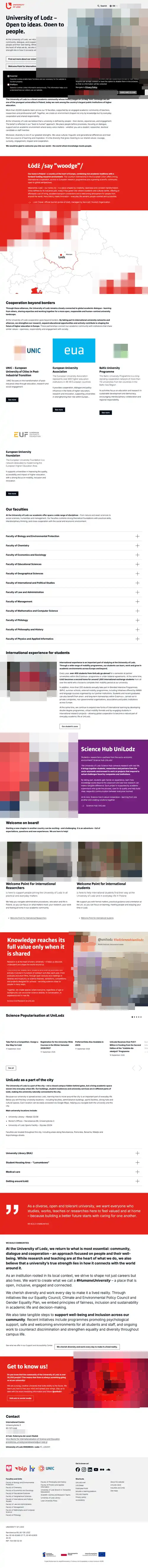 Tuition fee page — University of Lodz