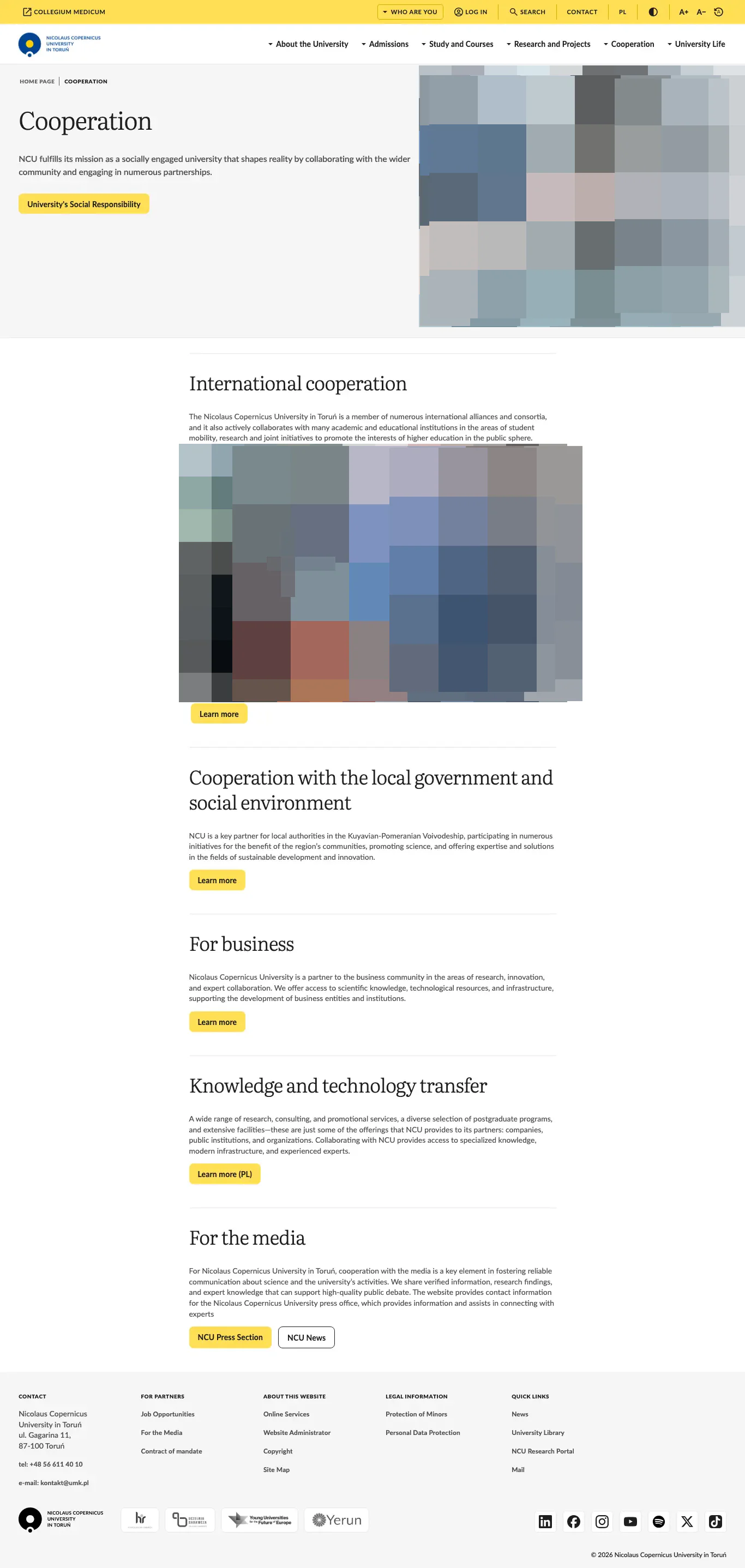Tuition fee page — Nicolaus Copernicus University in Torun