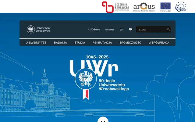 University website — University of Wroclaw