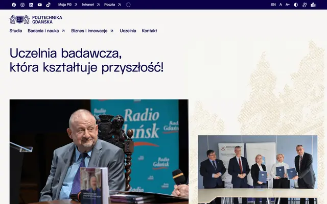 University website — Gdansk University of Technology
