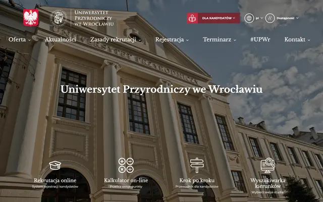 Application system — Wroclaw University of Environmental and Life Sciences