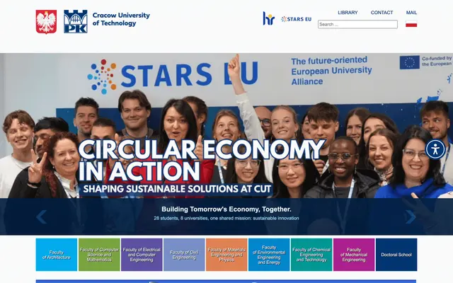 University website — Cracow University of Technology
