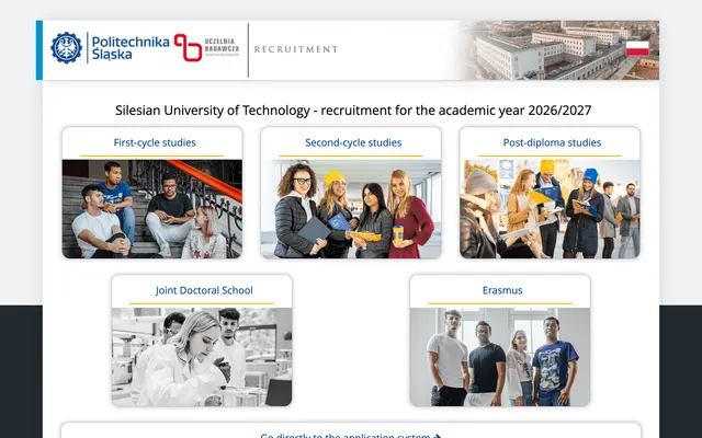Application system — Silesian University of Technology