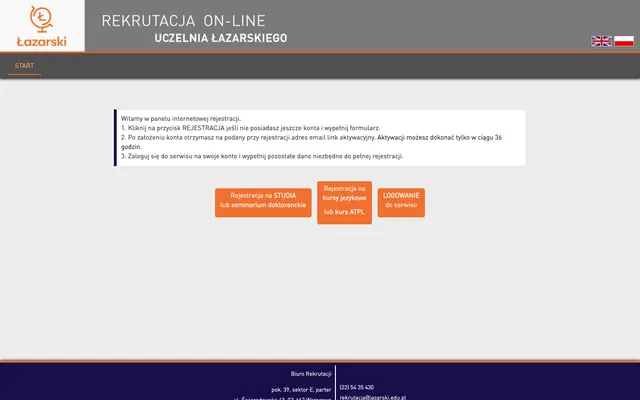 Application system — Lazarski University