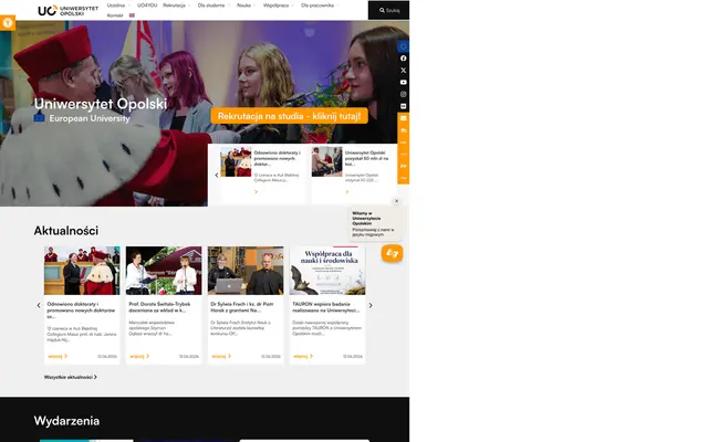 University website — University of Opole
