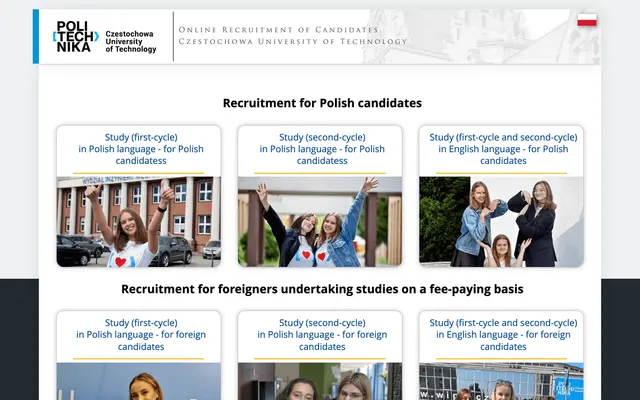 Application system — Czestochowa University of Technology