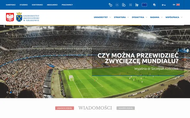 University website — Jagiellonian University