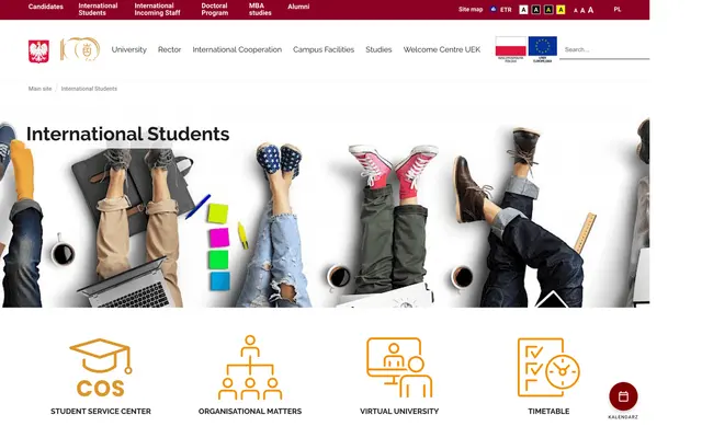 Admissions page — Krakow University of Economics