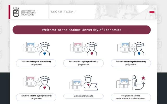 Application system — Krakow University of Economics