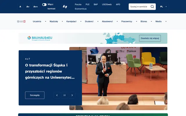 University website — University of Economics in Katowice