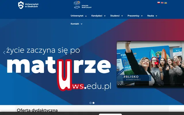 University website — University of Siedlce