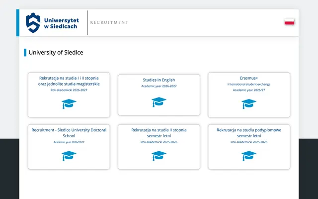 Application system — University of Siedlce