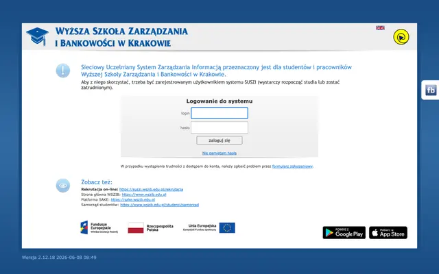 Application system — School of Management and Banking in Krakow