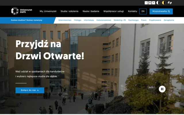 University website — SWPS University