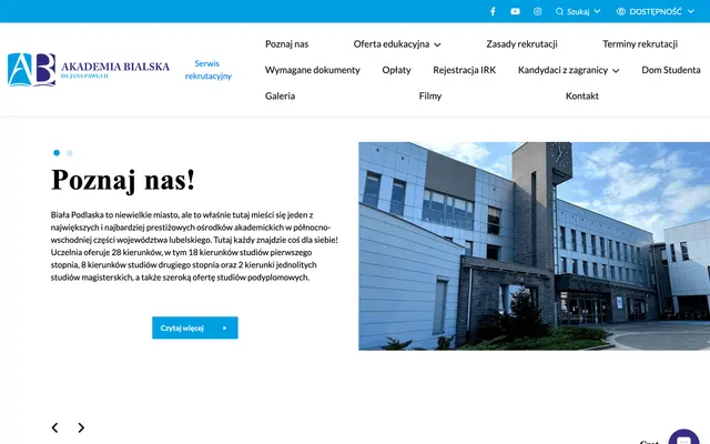 Application system — John Paul II University in Biala Podlaska