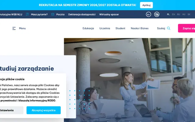 University website — WSB-NLU National Louis University