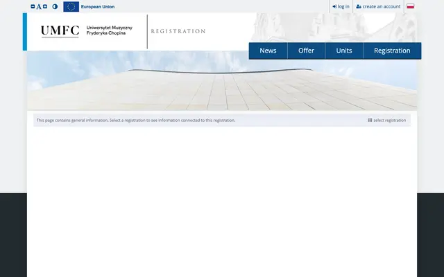 Application system — Fryderyk Chopin University of Music in Warsaw