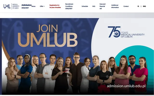 Admissions page — Medical University of Lublin