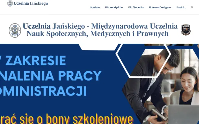 University website — International University of Social, Medical and Legal Sciences