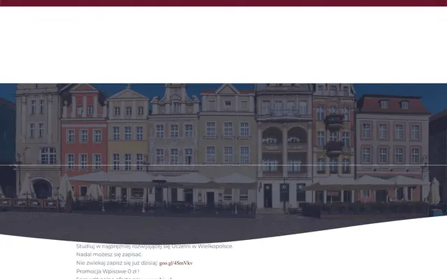 Admissions page — WSHiU University of Applied Sciences
