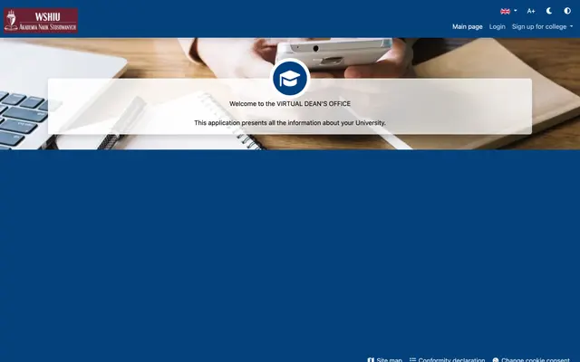 Application system — WSHiU University of Applied Sciences