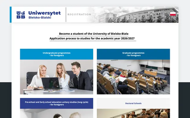 Application system — University of Bielsko-Biala