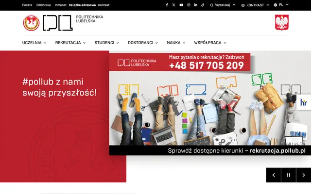 University website — Lublin University of Technology